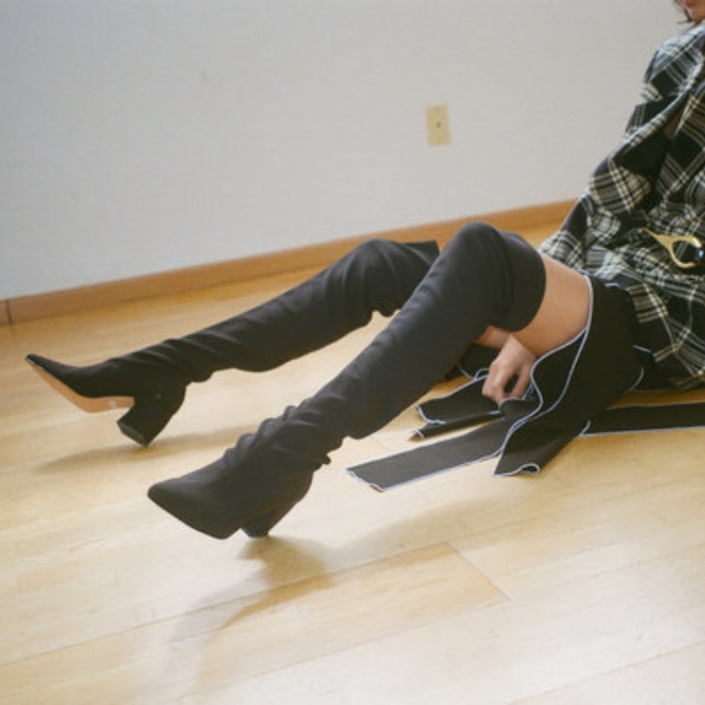 Rachel Comey Hawks thigh-high boots, orig. $495